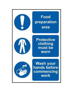 Food Preparation Sign