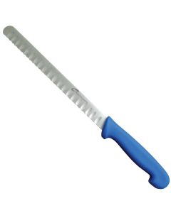 Bread Knife-8"-Blue-Standard-Scalloped and Serrated