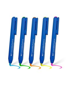 BST Retractable Highlighter Marker Range