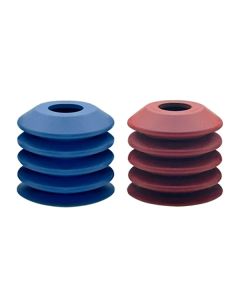 Soft Suction Cups 38 x 40mm - Red and Blue