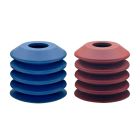 Soft Suction Cups 38 x 40mm - Red and Blue