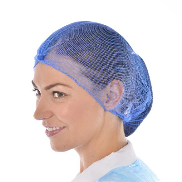 Factory Blue Disposable mob caps Catering Hair Nets 