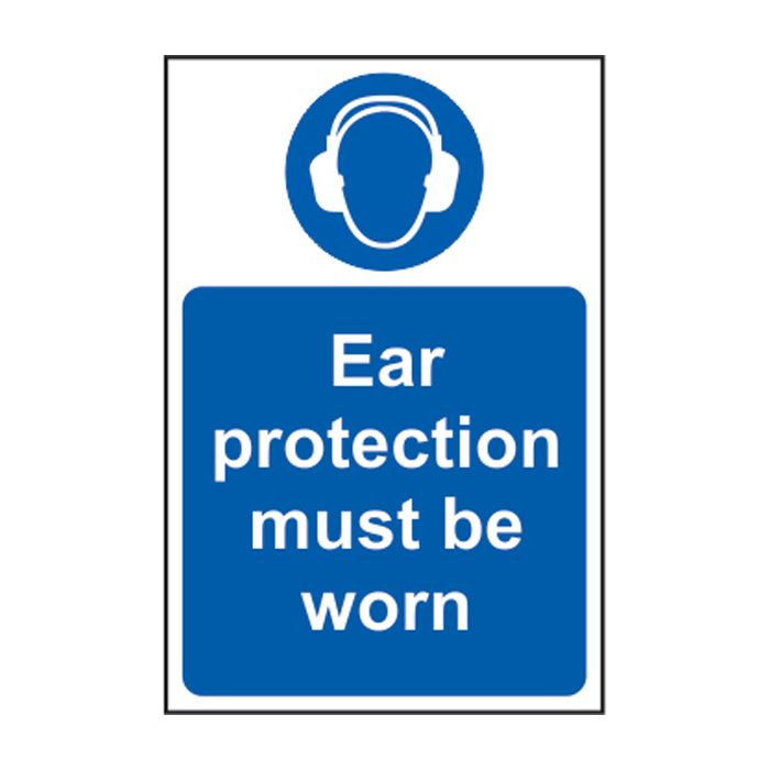 BL-04 Ear protection must be worn safety sign 