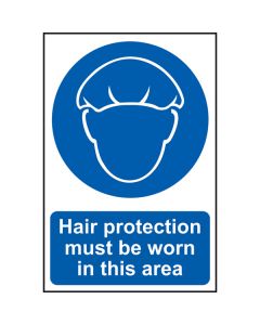 Wear Hair Protection Sign