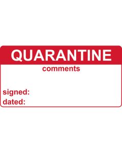 Quarantine & Comments Labels